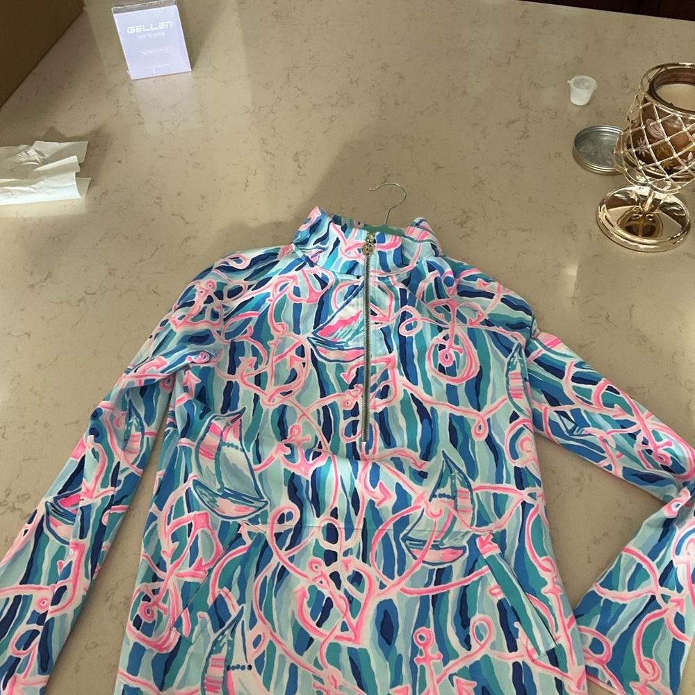 Lilly Pulitzer reel nauti skipper Quarter-Zip Top